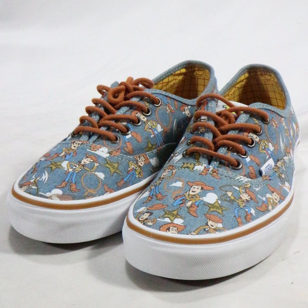 VANS Authentic Toy Story Woody True White Sneakers Sz 10.5 US Men - Picture 2 of 13